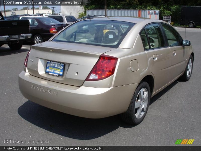 Golden Cashmere / Beige 2006 Saturn ION 3 Sedan