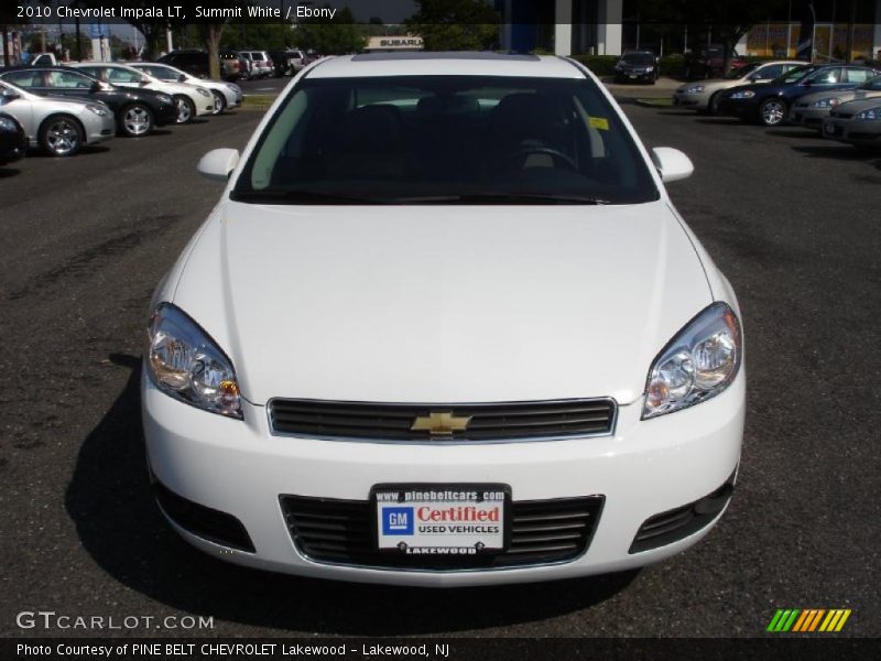 Summit White / Ebony 2010 Chevrolet Impala LT