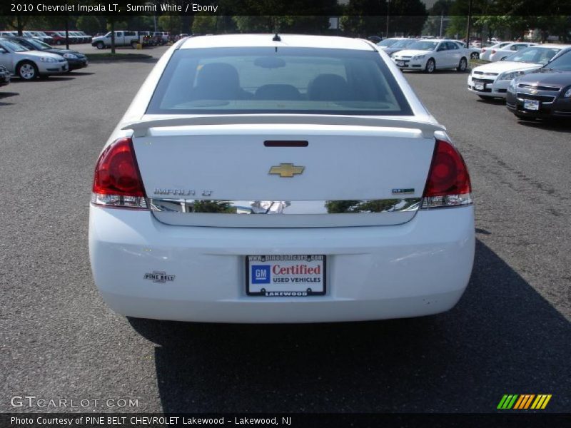 Summit White / Ebony 2010 Chevrolet Impala LT
