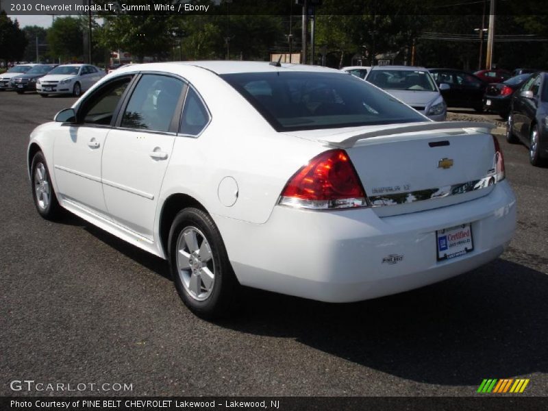 Summit White / Ebony 2010 Chevrolet Impala LT
