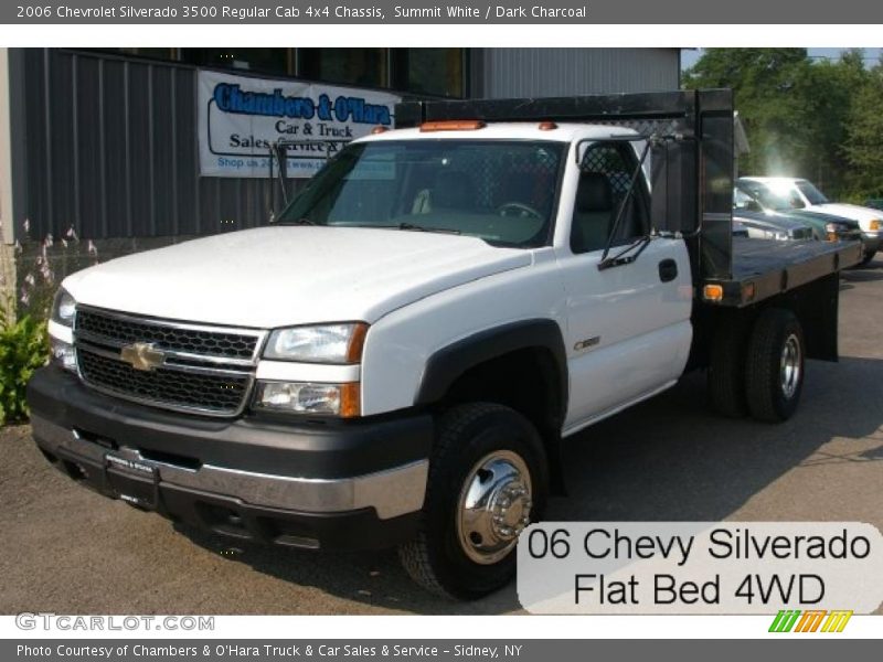 Summit White / Dark Charcoal 2006 Chevrolet Silverado 3500 Regular Cab 4x4 Chassis