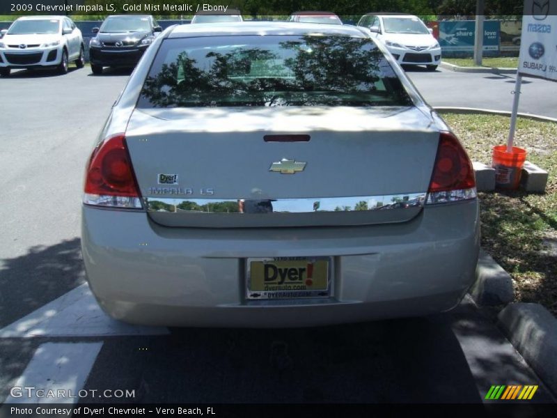 Gold Mist Metallic / Ebony 2009 Chevrolet Impala LS