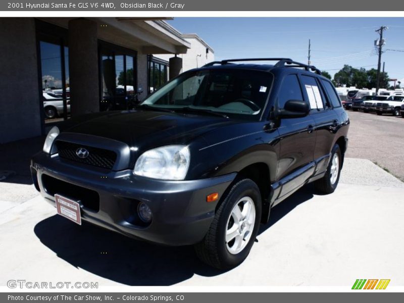 Obsidian Black / Gray 2001 Hyundai Santa Fe GLS V6 4WD