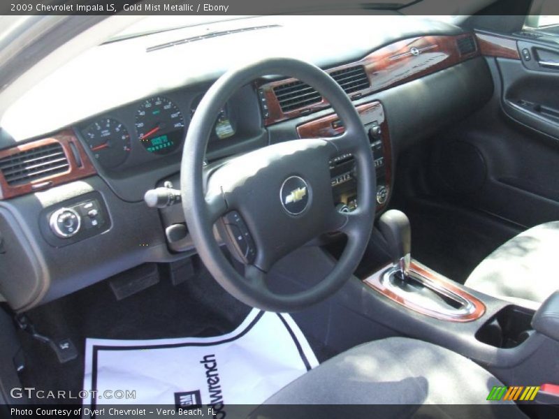 Gold Mist Metallic / Ebony 2009 Chevrolet Impala LS