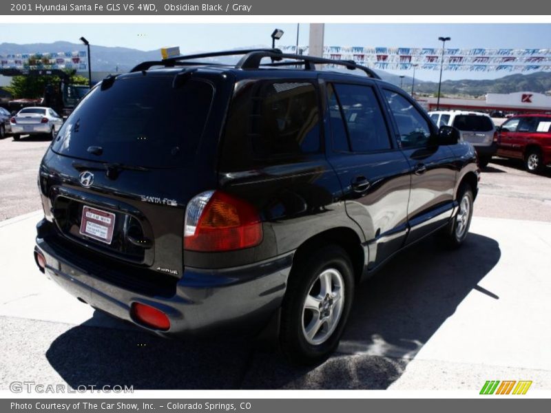 Obsidian Black / Gray 2001 Hyundai Santa Fe GLS V6 4WD