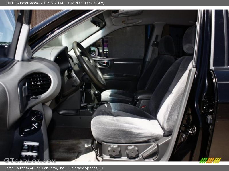 Obsidian Black / Gray 2001 Hyundai Santa Fe GLS V6 4WD