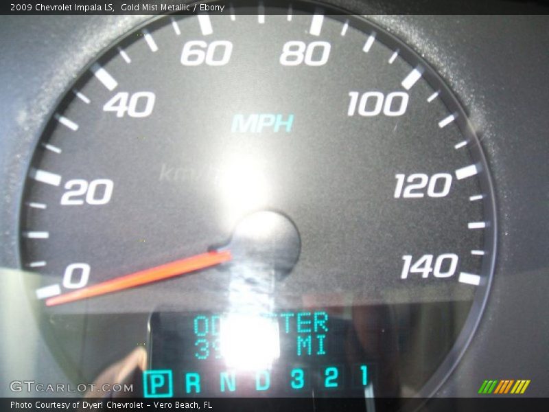Gold Mist Metallic / Ebony 2009 Chevrolet Impala LS