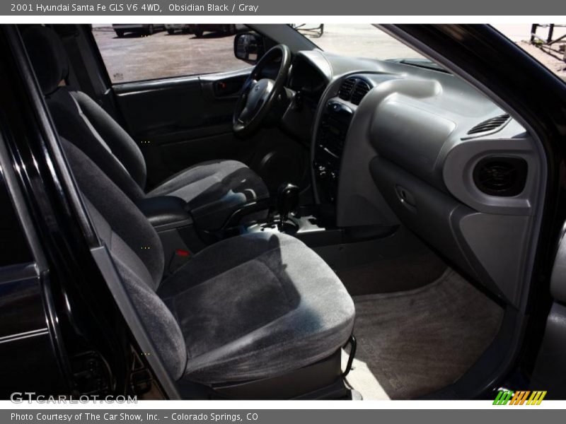 Obsidian Black / Gray 2001 Hyundai Santa Fe GLS V6 4WD