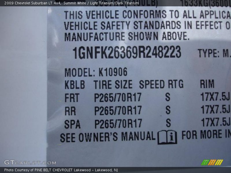 Summit White / Light Titanium/Dark Titanium 2009 Chevrolet Suburban LT 4x4