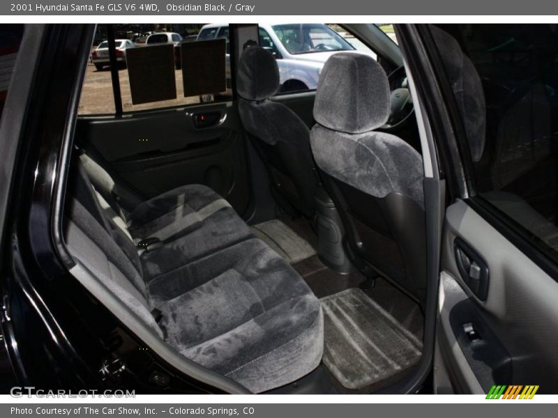 Obsidian Black / Gray 2001 Hyundai Santa Fe GLS V6 4WD