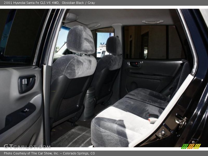 Obsidian Black / Gray 2001 Hyundai Santa Fe GLS V6 4WD