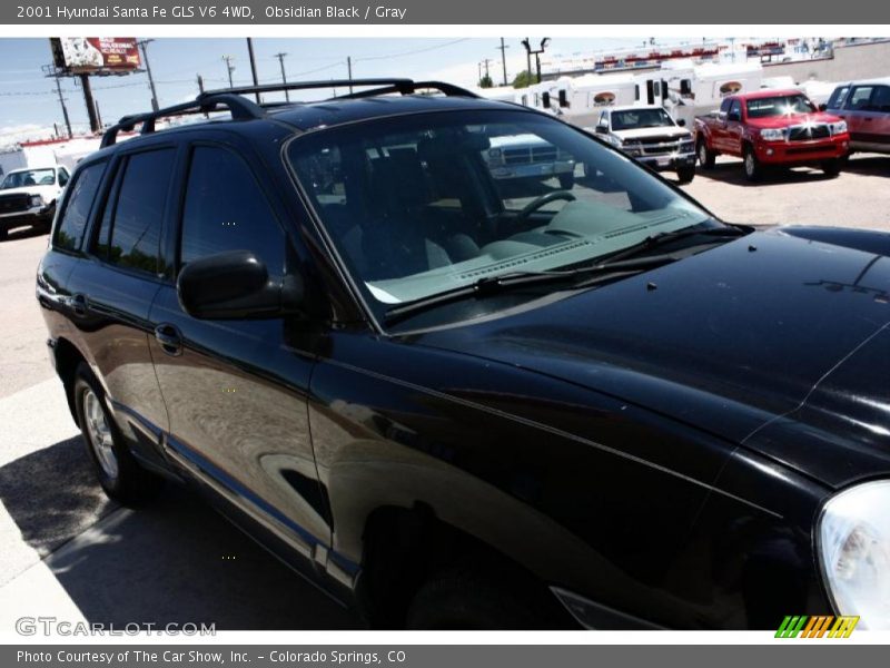Obsidian Black / Gray 2001 Hyundai Santa Fe GLS V6 4WD