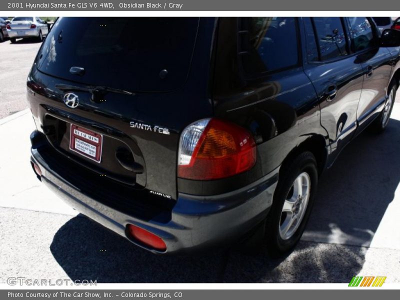 Obsidian Black / Gray 2001 Hyundai Santa Fe GLS V6 4WD