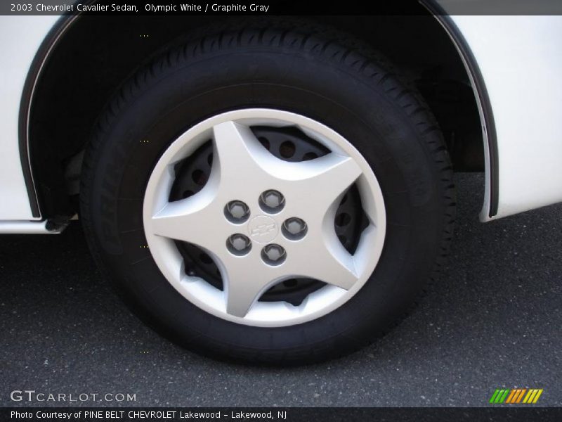 Olympic White / Graphite Gray 2003 Chevrolet Cavalier Sedan