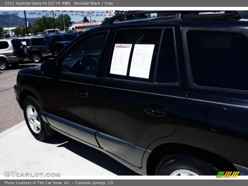 Obsidian Black / Gray 2001 Hyundai Santa Fe GLS V6 4WD