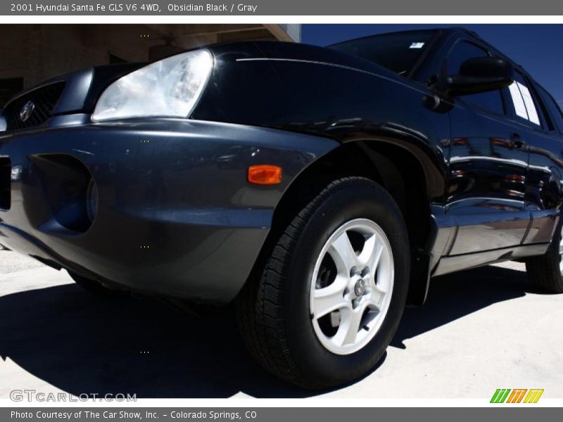 Obsidian Black / Gray 2001 Hyundai Santa Fe GLS V6 4WD