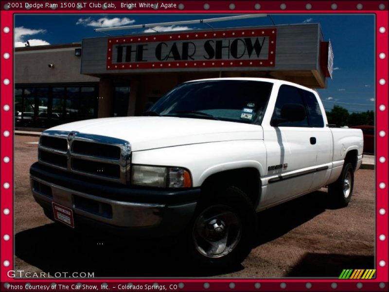 Bright White / Agate 2001 Dodge Ram 1500 SLT Club Cab