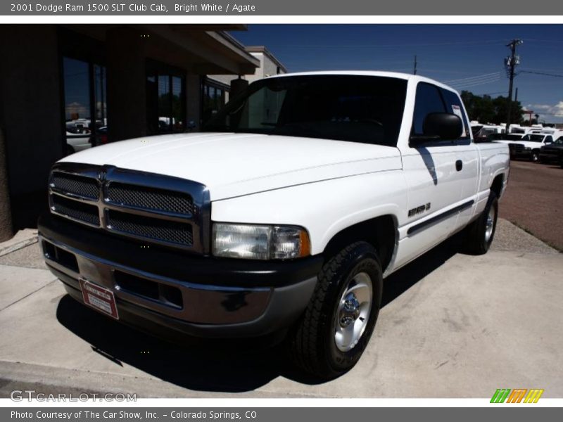 Bright White / Agate 2001 Dodge Ram 1500 SLT Club Cab