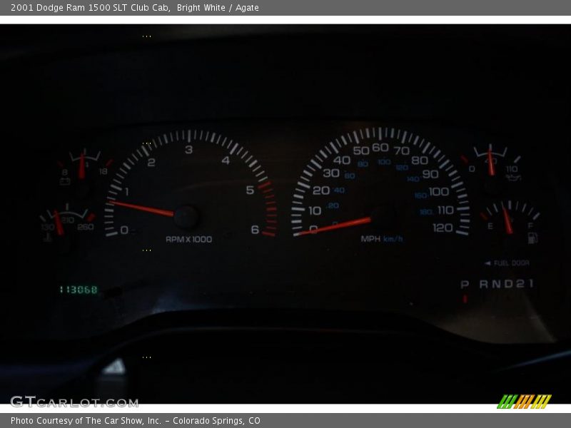 Bright White / Agate 2001 Dodge Ram 1500 SLT Club Cab