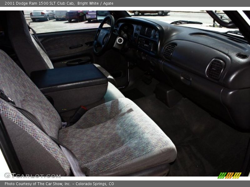 Bright White / Agate 2001 Dodge Ram 1500 SLT Club Cab