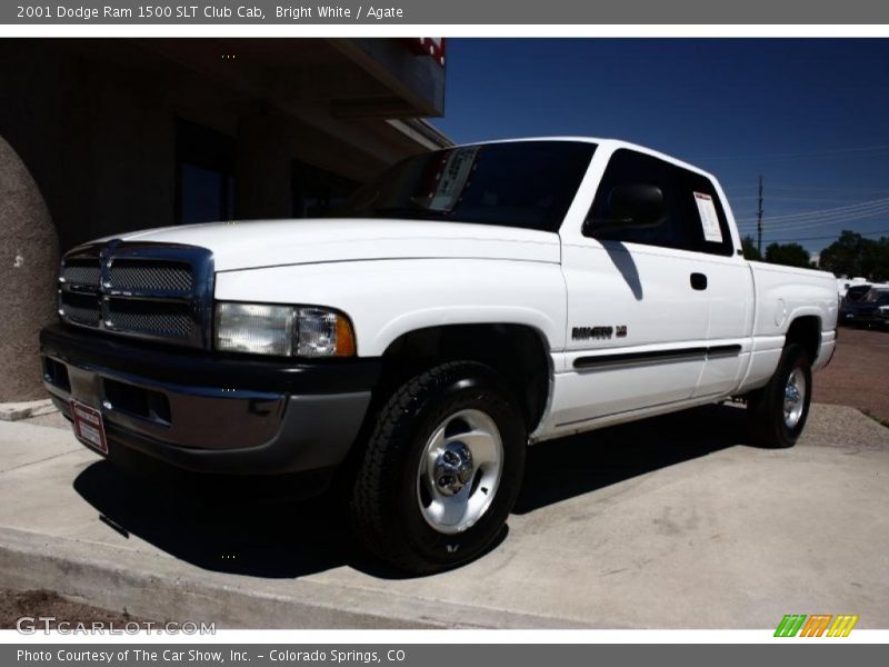 Bright White / Agate 2001 Dodge Ram 1500 SLT Club Cab