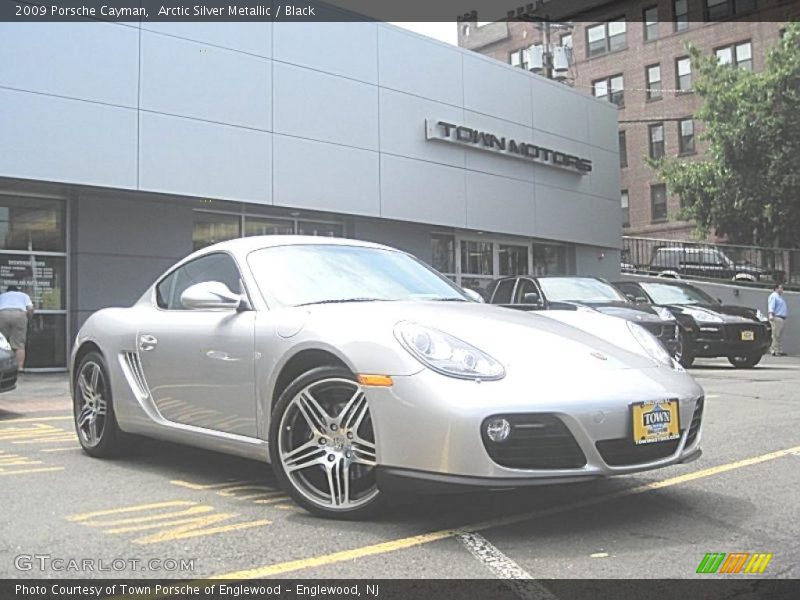 Arctic Silver Metallic / Black 2009 Porsche Cayman