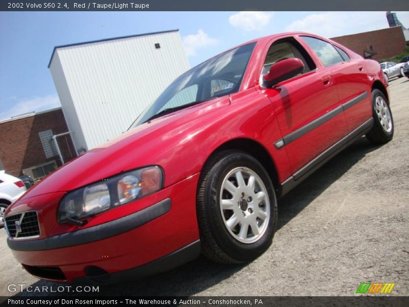 Red / Taupe/Light Taupe 2002 Volvo S60 2.4