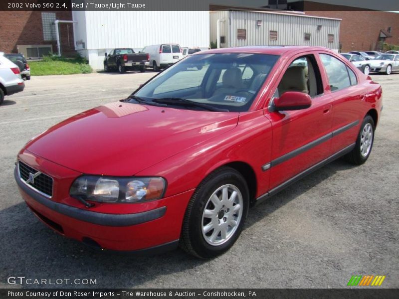 Red / Taupe/Light Taupe 2002 Volvo S60 2.4