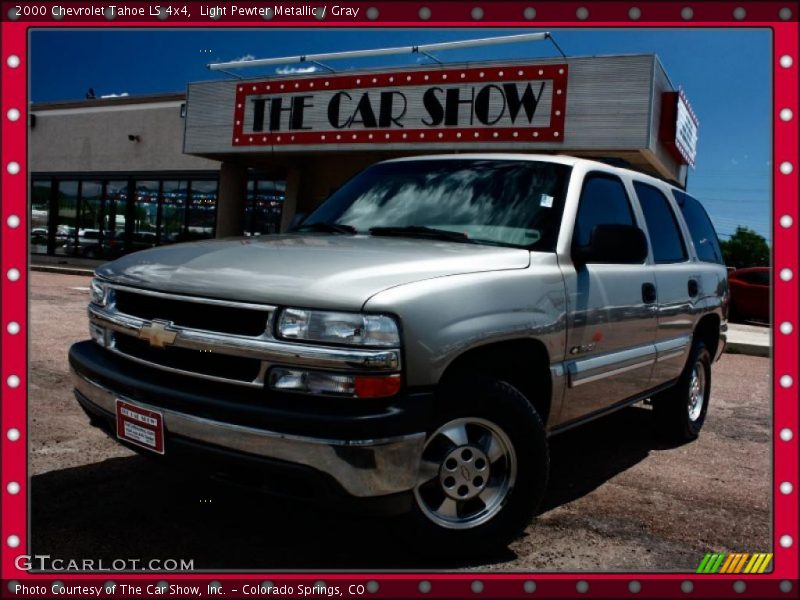 Light Pewter Metallic / Gray 2000 Chevrolet Tahoe LS 4x4