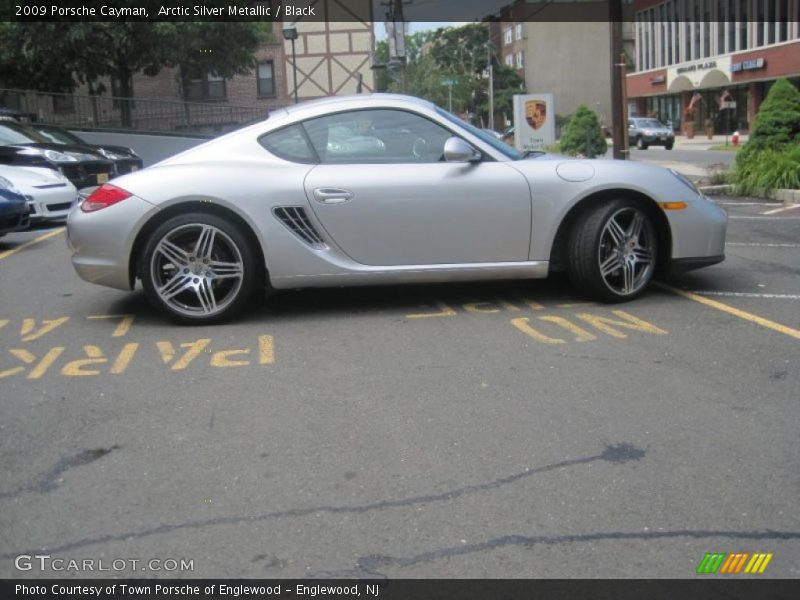 Arctic Silver Metallic / Black 2009 Porsche Cayman