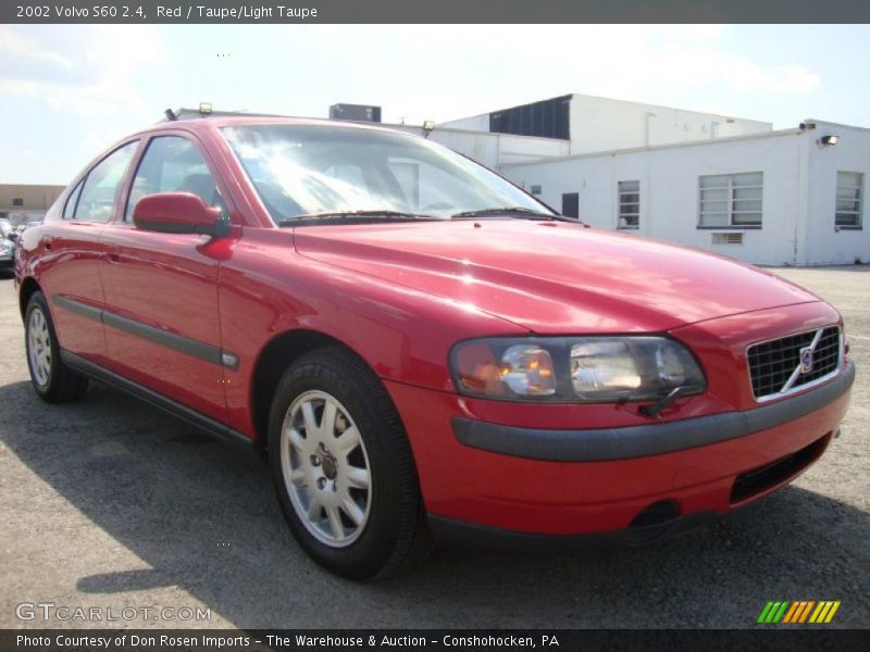 Red / Taupe/Light Taupe 2002 Volvo S60 2.4