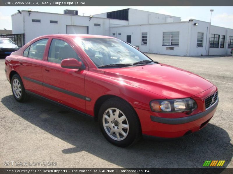 Red / Taupe/Light Taupe 2002 Volvo S60 2.4