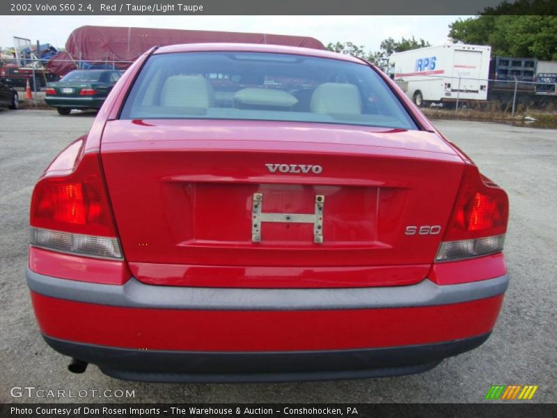 Red / Taupe/Light Taupe 2002 Volvo S60 2.4