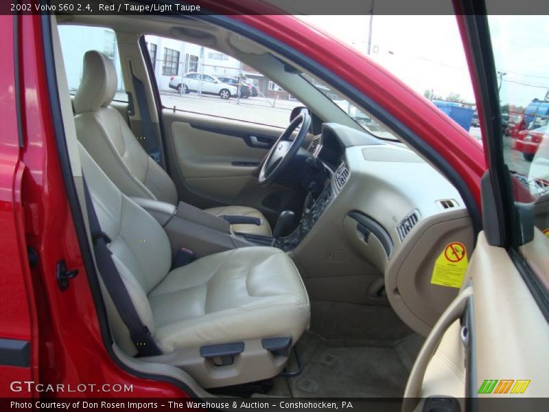 Red / Taupe/Light Taupe 2002 Volvo S60 2.4