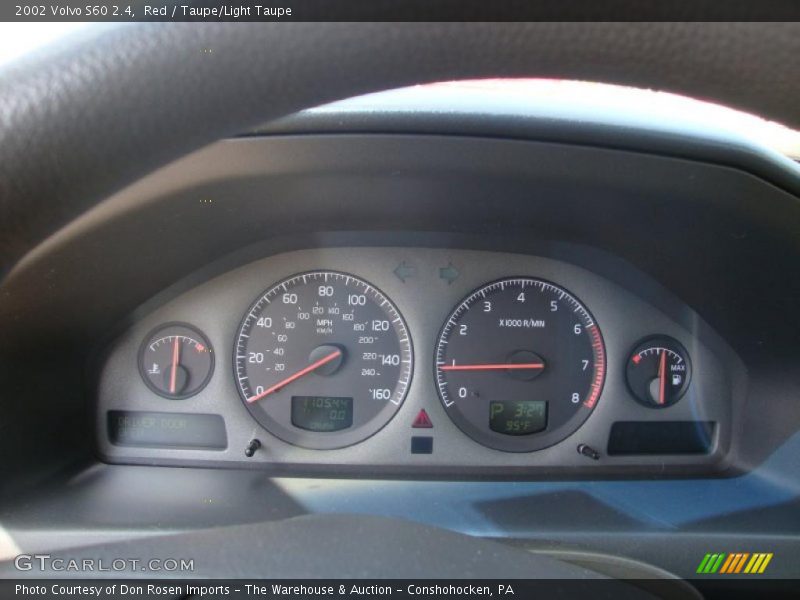 Red / Taupe/Light Taupe 2002 Volvo S60 2.4
