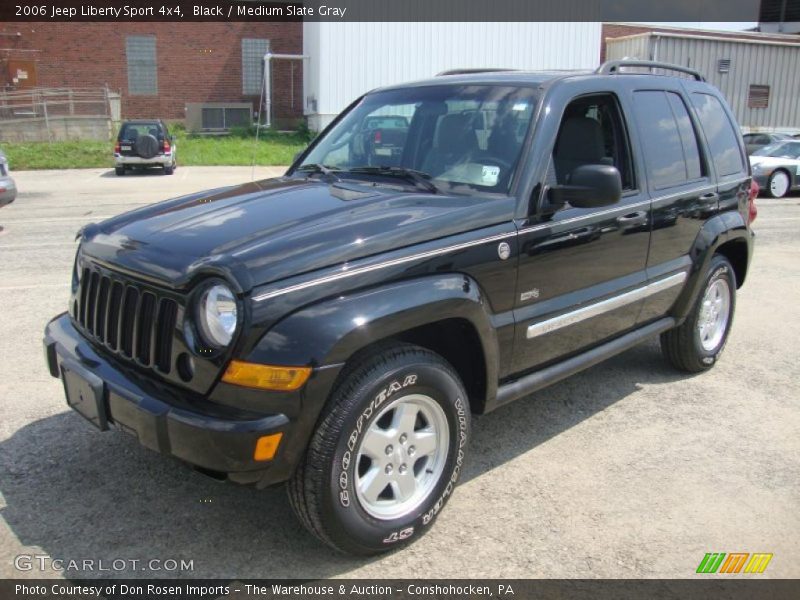 Black / Medium Slate Gray 2006 Jeep Liberty Sport 4x4
