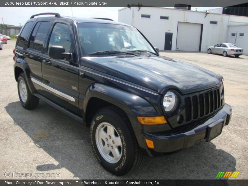Black / Medium Slate Gray 2006 Jeep Liberty Sport 4x4