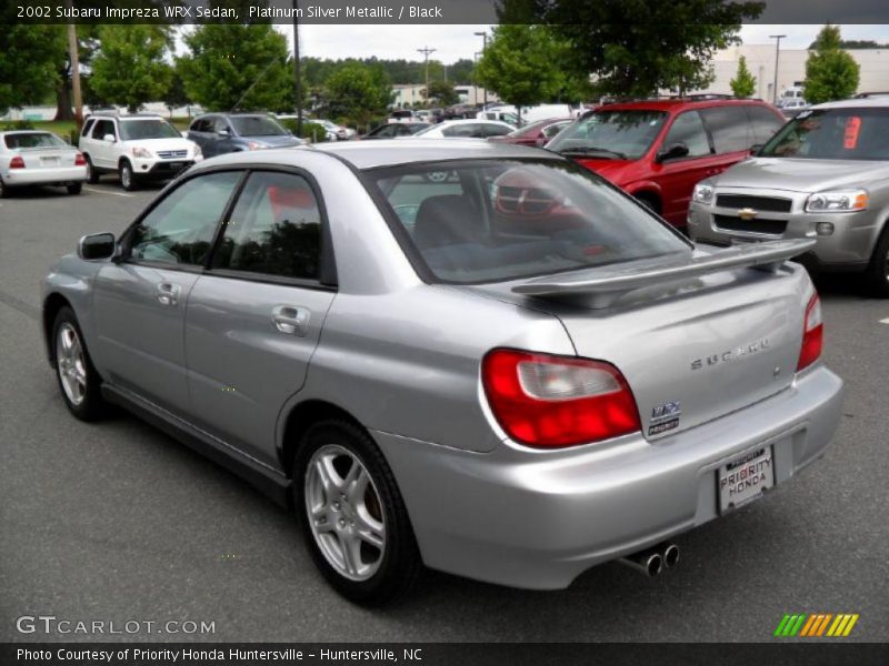 Platinum Silver Metallic / Black 2002 Subaru Impreza WRX Sedan