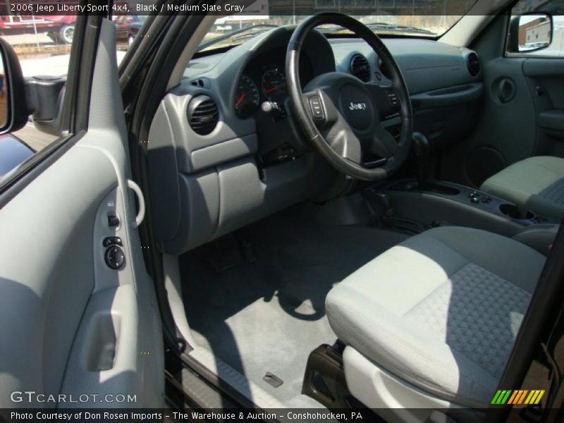 Black / Medium Slate Gray 2006 Jeep Liberty Sport 4x4