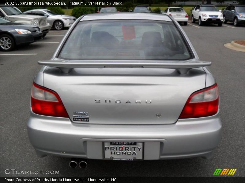 Platinum Silver Metallic / Black 2002 Subaru Impreza WRX Sedan