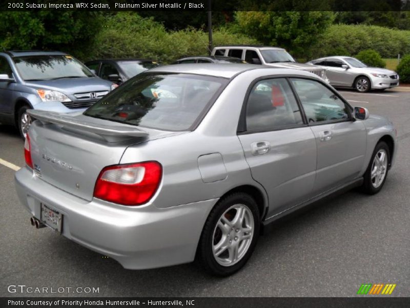 Platinum Silver Metallic / Black 2002 Subaru Impreza WRX Sedan