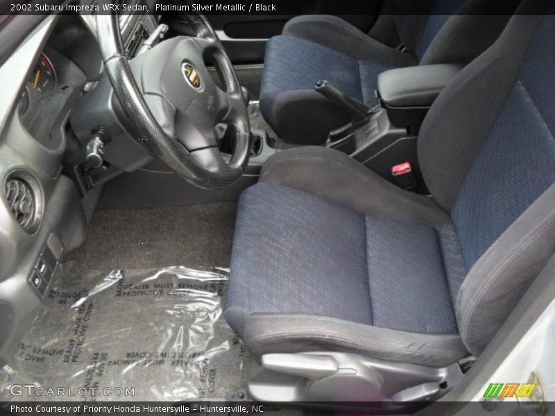 Platinum Silver Metallic / Black 2002 Subaru Impreza WRX Sedan