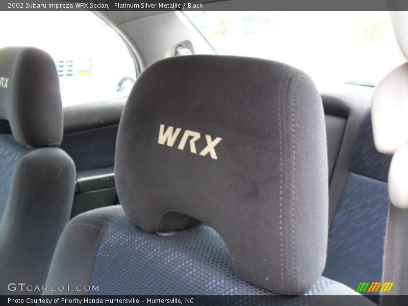 Platinum Silver Metallic / Black 2002 Subaru Impreza WRX Sedan