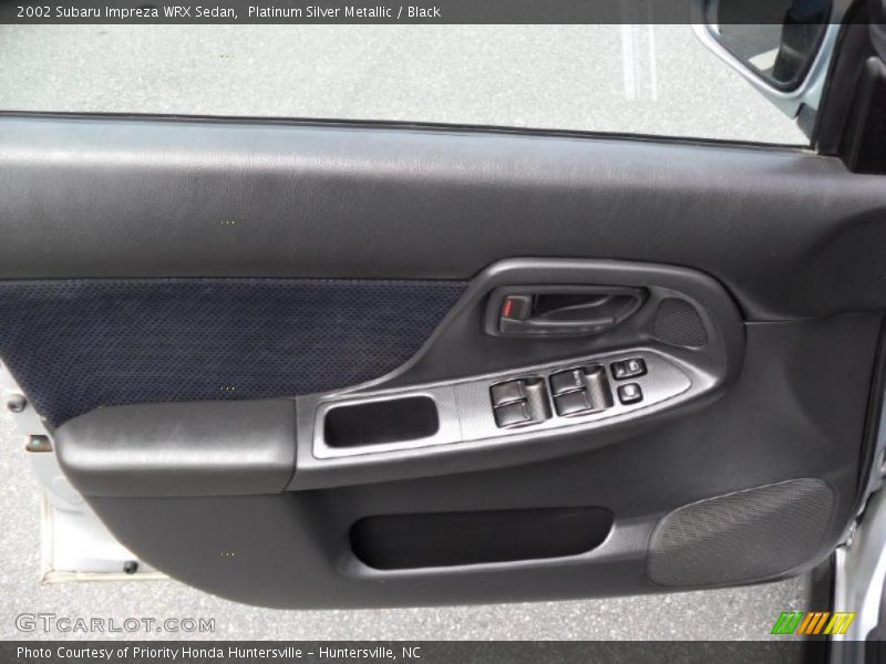 Platinum Silver Metallic / Black 2002 Subaru Impreza WRX Sedan