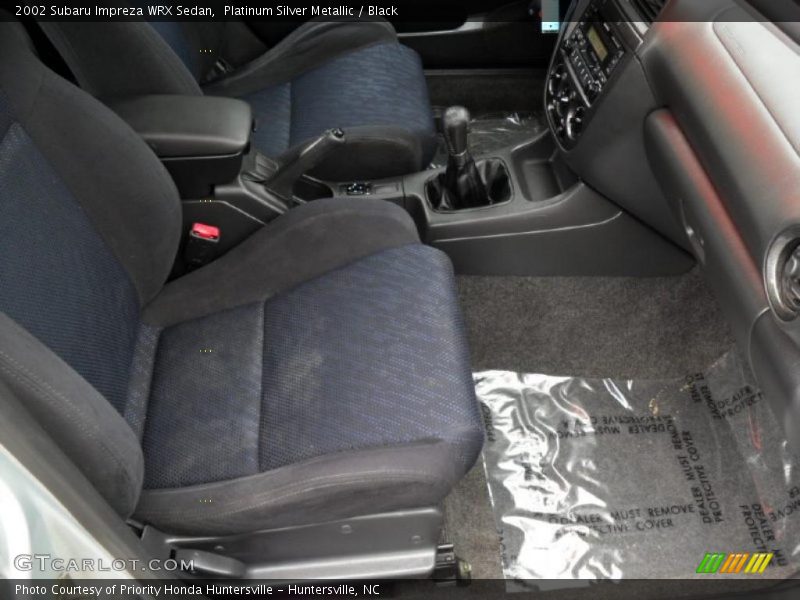 Platinum Silver Metallic / Black 2002 Subaru Impreza WRX Sedan