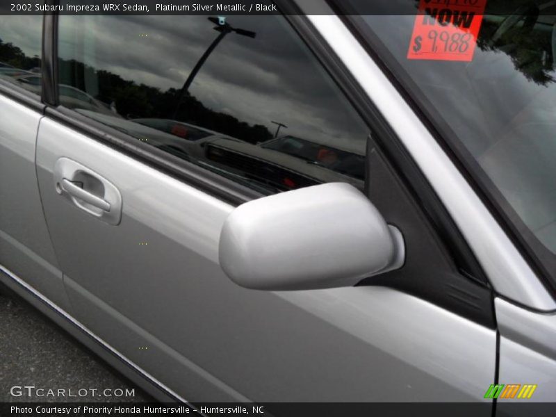Platinum Silver Metallic / Black 2002 Subaru Impreza WRX Sedan