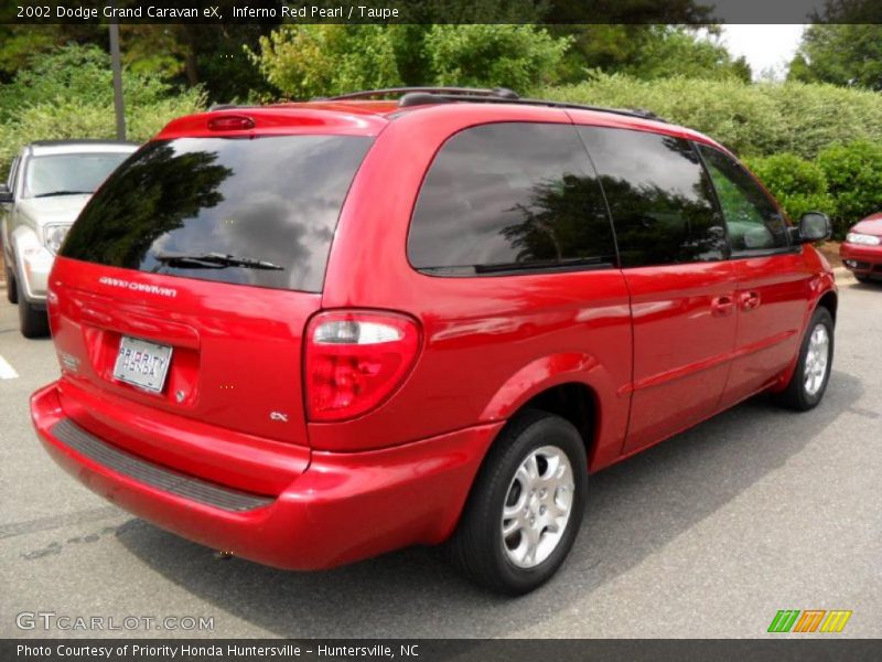 Inferno Red Pearl / Taupe 2002 Dodge Grand Caravan eX