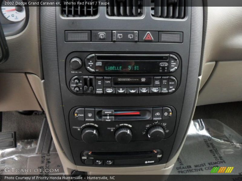 Inferno Red Pearl / Taupe 2002 Dodge Grand Caravan eX