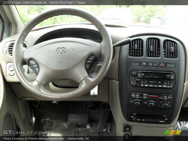 Inferno Red Pearl / Taupe 2002 Dodge Grand Caravan eX