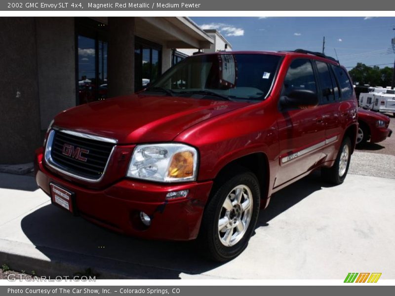 Magnetic Red Metallic / Medium Pewter 2002 GMC Envoy SLT 4x4